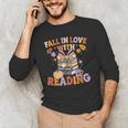 Fall In Love With Reading Halloween Stack Of Book Teacher Men's Long Sleeve T-Shirt, novelty gifts, funny gifts Fall In Love With Reading Halloween Stack Of Book Teacher Men's Long Sleeve T-Shirt, novelty gifts, funny gifts