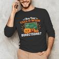Are You Fall O Ween Directions Halloween Teacher Retro Men's Long Sleeve T-Shirt, novelty gifts, funny gifts Are You Fall O Ween Directions Halloween Teacher Retro Men's Long Sleeve T-Shirt, novelty gifts, funny gifts