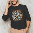 Fall Special Education Teacher Pumpkin Autumn Halloween Men's Long Sleeve T-Shirt, novelty gifts, funny gifts