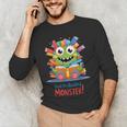 Feed The Reading Monster Halloween Teacher Men's Long Sleeve T-Shirt, novelty gifts, funny gifts Feed The Reading Monster Halloween Teacher Men's Long Sleeve T-Shirt, novelty gifts, funny gifts