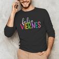 Feliz Viernes Happy Friday Spanish Teacher Friday Spanish Sp Men's Long Sleeve T-Shirt, novelty gifts, funny gifts