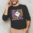 First Grade Boo Crew Teacher Student Halloween Costume Men's Long Sleeve T-Shirt, novelty gifts, funny gifts