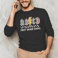 First Grade Rocks Teachers Back To School ABCD Rock Students Men's Long Sleeve T-Shirt, novelty gifts, funny gifts First Grade Rocks Teachers Back To School ABCD Rock Students Men's Long Sleeve T-Shirt, novelty gifts, funny gifts