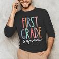 First Grade Squad 1st Grade Teacher Crew Back To School Team Men's Long Sleeve T-Shirt, novelty gifts, funny gifts First Grade Squad 1st Grade Teacher Crew Back To School Team Men's Long Sleeve T-Shirt, novelty gifts, funny gifts