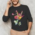 Flower American Sign Language ASL Teacher Teaching Deaf Men's Long Sleeve T-Shirt, novelty gifts, funny gifts Flower American Sign Language ASL Teacher Teaching Deaf Men's Long Sleeve T-Shirt, novelty gifts, funny gifts
