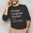 Foreign Language Teacher Like A Normal Teacher Men's Long Sleeve T-Shirt, novelty gifts, funny gifts Foreign Language Teacher Like A Normal Teacher Men's Long Sleeve T-Shirt, novelty gifts, funny gifts
