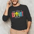 Your Future Is Bright Educator Teacher Student Men's Long Sleeve T-Shirt, novelty gifts, funny gifts