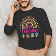 Future Kids Career Teacher Rainbow Boy Girl Graduations Men's Long Sleeve T-Shirt, novelty gifts, funny gifts