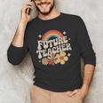 Future Teacher Kids Youth Girls Rainbow Pre-k Kindergarten Men's Long Sleeve T-Shirt, novelty gifts, funny gifts Future Teacher Kids Youth Girls Rainbow Pre-k Kindergarten Men's Long Sleeve T-Shirt, novelty gifts, funny gifts