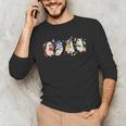 Ghost Book Reading Books Lover Teacher Happy Halloween Men's Long Sleeve T-Shirt, novelty gifts, funny gifts