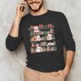 Ghost Christmas Reading Book Lover Library Christmas Teacher Men's Long Sleeve T-Shirt, novelty gifts, funny gifts Ghost Christmas Reading Book Lover Library Christmas Teacher Men's Long Sleeve T-Shirt, novelty gifts, funny gifts
