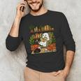 Ghost Library Reading Books Halloween Librarian Teacher Men's Long Sleeve T-Shirt, novelty gifts, funny gifts Ghost Library Reading Books Halloween Librarian Teacher Men's Long Sleeve T-Shirt, novelty gifts, funny gifts