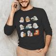 Ghost Reading Teacher Halloween Librarian Book Lover School Men's Long Sleeve T-Shirt, novelty gifts, funny gifts Ghost Reading Teacher Halloween Librarian Book Lover School Men's Long Sleeve T-Shirt, novelty gifts, funny gifts