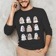 Ghost Speech Therapy Teacher Spooky Season Halloween Men's Long Sleeve T-Shirt, novelty gifts, funny gifts