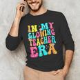 In My Glowing Teacher Era Groovy Colorful Bright Men's Long Sleeve T-Shirt, novelty gifts, funny gifts In My Glowing Teacher Era Groovy Colorful Bright Men's Long Sleeve T-Shirt, novelty gifts, funny gifts