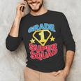 Grade 1 Super Squad Superhero Teacher Team Men's Long Sleeve T-Shirt, novelty gifts, funny gifts Grade 1 Super Squad Superhero Teacher Team Men's Long Sleeve T-Shirt, novelty gifts, funny gifts