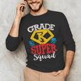 Grade K Super Squad Superhero Kindergarten Teacher Team Men's Long Sleeve T-Shirt, novelty gifts, funny gifts Grade K Super Squad Superhero Kindergarten Teacher Team Men's Long Sleeve T-Shirt, novelty gifts, funny gifts