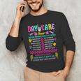 Groovy Day Care Some Days I Rock It Day Care Teacher Life Men's Long Sleeve T-Shirt, novelty gifts, funny gifts