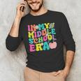 Groovy In My Middle School Era Back To School Teacher Men's Long Sleeve T-Shirt, novelty gifts, funny gifts