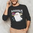 Halloween Books Librarian English Teacher Reader Reading Men's Long Sleeve T-Shirt, novelty gifts, funny gifts Halloween Books Librarian English Teacher Reader Reading Men's Long Sleeve T-Shirt, novelty gifts, funny gifts