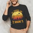 Halloween Costume Teacher Love Brains Zombie Men's Long Sleeve T-Shirt, novelty gifts, funny gifts Halloween Costume Teacher Love Brains Zombie Men's Long Sleeve T-Shirt, novelty gifts, funny gifts