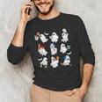 Halloween PE Teacher Ghost Playing Soccer Football Baseball Men's Long Sleeve T-Shirt, novelty gifts, funny gifts Halloween PE Teacher Ghost Playing Soccer Football Baseball Men's Long Sleeve T-Shirt, novelty gifts, funny gifts