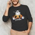 Halloween PE Teacher Ghosts Pumpkins Sports Lover Men's Long Sleeve T-Shirt, novelty gifts, funny gifts Halloween PE Teacher Ghosts Pumpkins Sports Lover Men's Long Sleeve T-Shirt, novelty gifts, funny gifts