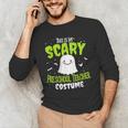 Halloween This Is My Scary Preschool Teacher Custome For Men Women Kids Men's Long Sleeve T-Shirt, novelty gifts, funny gifts