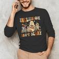 Halloween SLP Sped Teacher Groovy Inclusion Isn't Scary Men's Long Sleeve T-Shirt, novelty gifts, funny gifts Halloween SLP Sped Teacher Groovy Inclusion Isn't Scary Men's Long Sleeve T-Shirt, novelty gifts, funny gifts