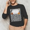 Halloween Teacher Composition Book Notebook Matching Group Men's Long Sleeve T-Shirt, novelty gifts, funny gifts Halloween Teacher Composition Book Notebook Matching Group Men's Long Sleeve T-Shirt, novelty gifts, funny gifts