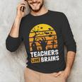 Halloween Teachers Science Math Teachers Love Brains Men's Long Sleeve T-Shirt, novelty gifts, funny gifts Halloween Teachers Science Math Teachers Love Brains Men's Long Sleeve T-Shirt, novelty gifts, funny gifts