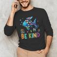 Happy First Day Of School Fish Rainbows Teacher Be Kind Men's Long Sleeve T-Shirt, novelty gifts, funny gifts Happy First Day Of School Fish Rainbows Teacher Be Kind Men's Long Sleeve T-Shirt, novelty gifts, funny gifts