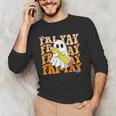 Happy Fri-Yay Friday Lovers Groovy Teacher Life Halloween Men's Long Sleeve T-Shirt, novelty gifts, funny gifts Happy Fri-Yay Friday Lovers Groovy Teacher Life Halloween Men's Long Sleeve T-Shirt, novelty gifts, funny gifts