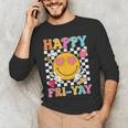 Happy Fri-Yay Groovy Teacher Friday Weekend Fri Yay Men's Long Sleeve T-Shirt, novelty gifts, funny gifts Happy Fri-Yay Groovy Teacher Friday Weekend Fri Yay Men's Long Sleeve T-Shirt, novelty gifts, funny gifts