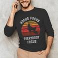 Hocus Pocus Everybody Focus Witch Halloween Teacher Women Men's Long Sleeve T-Shirt, novelty gifts, funny gifts Hocus Pocus Everybody Focus Witch Halloween Teacher Women Men's Long Sleeve T-Shirt, novelty gifts, funny gifts