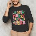 In My Holly Xmas Jolly Teacher Era Teacher Vibes Christmas Men's Long Sleeve T-Shirt, novelty gifts, funny gifts In My Holly Xmas Jolly Teacher Era Teacher Vibes Christmas Men's Long Sleeve T-Shirt, novelty gifts, funny gifts
