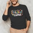 Hot All Superheroes Wear Capes Cute Teacher End Of School Men's Long Sleeve T-Shirt, novelty gifts, funny gifts
