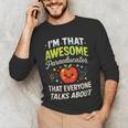 I'm That Awesome Paraeducator Teacher Men's Long Sleeve T-Shirt, novelty gifts, funny gifts