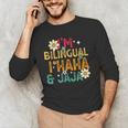 I’m Bilingual I Haha And Jaja Spanish Teacher Bilingual For Men Women Girls Kids Men's Long Sleeve T-Shirt, novelty gifts, funny gifts