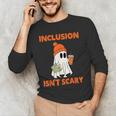 Inclusion Isn't Scary Shirt Halloween SLP Sped Teacher Men's Long Sleeve T-Shirt, novelty gifts, funny gifts