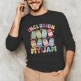 Inclusion Is My Jam SPED Teacher Special Education Life Men's Long Sleeve T-Shirt, novelty gifts, funny gifts Inclusion Is My Jam SPED Teacher Special Education Life Men's Long Sleeve T-Shirt, novelty gifts, funny gifts