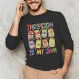 Inclusion Is My Jam SPED Teacher Special Education Teacher Men's Long Sleeve T-Shirt, novelty gifts, funny gifts Inclusion Is My Jam SPED Teacher Special Education Teacher Men's Long Sleeve T-Shirt, novelty gifts, funny gifts