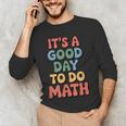 It's A Good Day To Do Math Retro Math Teacher Student Men's Long Sleeve T-Shirt, novelty gifts, funny gifts It's A Good Day To Do Math Retro Math Teacher Student Men's Long Sleeve T-Shirt, novelty gifts, funny gifts
