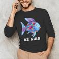 Be Kind Rainbow Fish Teacher Life Teaching Back To School Men's Long Sleeve T-Shirt, novelty gifts, funny gifts Be Kind Rainbow Fish Teacher Life Teaching Back To School Men's Long Sleeve T-Shirt, novelty gifts, funny gifts