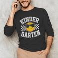 Kindergarten Teacher First Day Of Kinder Back To School Men's Long Sleeve T-Shirt, novelty gifts, funny gifts Kindergarten Teacher First Day Of Kinder Back To School Men's Long Sleeve T-Shirt, novelty gifts, funny gifts