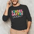 Kindergarten Team Teacher Back To School Kindergarten Squad Men's Long Sleeve T-Shirt, novelty gifts, funny gifts