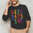 Learning Math Numbers Counting Back To School Teacher For Men Women Girls Kids Men's Long Sleeve T-Shirt, novelty gifts, funny gifts