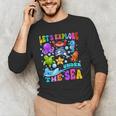 Let's Explore Under The Sea Back To School Student Teacher Men's Long Sleeve T-Shirt, novelty gifts, funny gifts Let's Explore Under The Sea Back To School Student Teacher Men's Long Sleeve T-Shirt, novelty gifts, funny gifts
