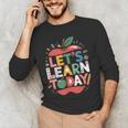Let's Learn Today Teacher Motivational Back To School Men's Long Sleeve T-Shirt, novelty gifts, funny gifts Let's Learn Today Teacher Motivational Back To School Men's Long Sleeve T-Shirt, novelty gifts, funny gifts