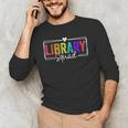 Library Squad Team Librarian Teacher Book Lover Men's Long Sleeve T-Shirt, novelty gifts, funny gifts